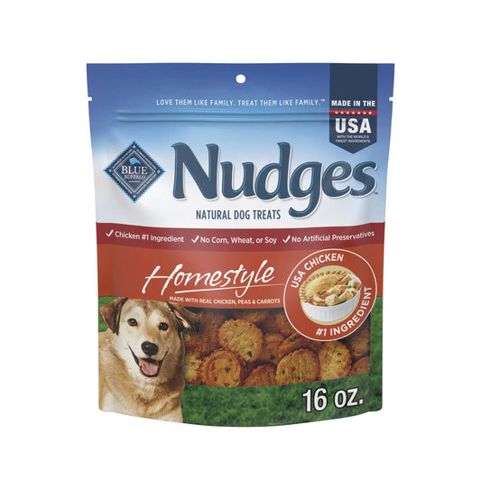 Nudges Homestyle Natural Chicken Dog Treats - 16oz Bag of Real Flavor!