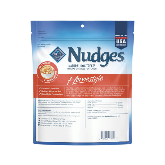 Nudges Homestyle Natural Chicken Dog Treats - 16oz Bag of Real Flavor!